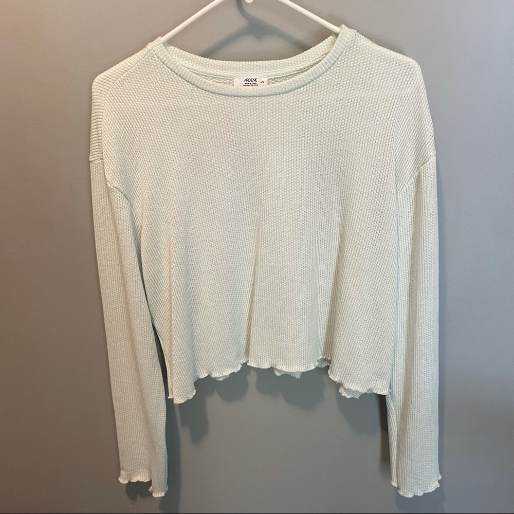 Ardene Long Sleeve Cropped Top